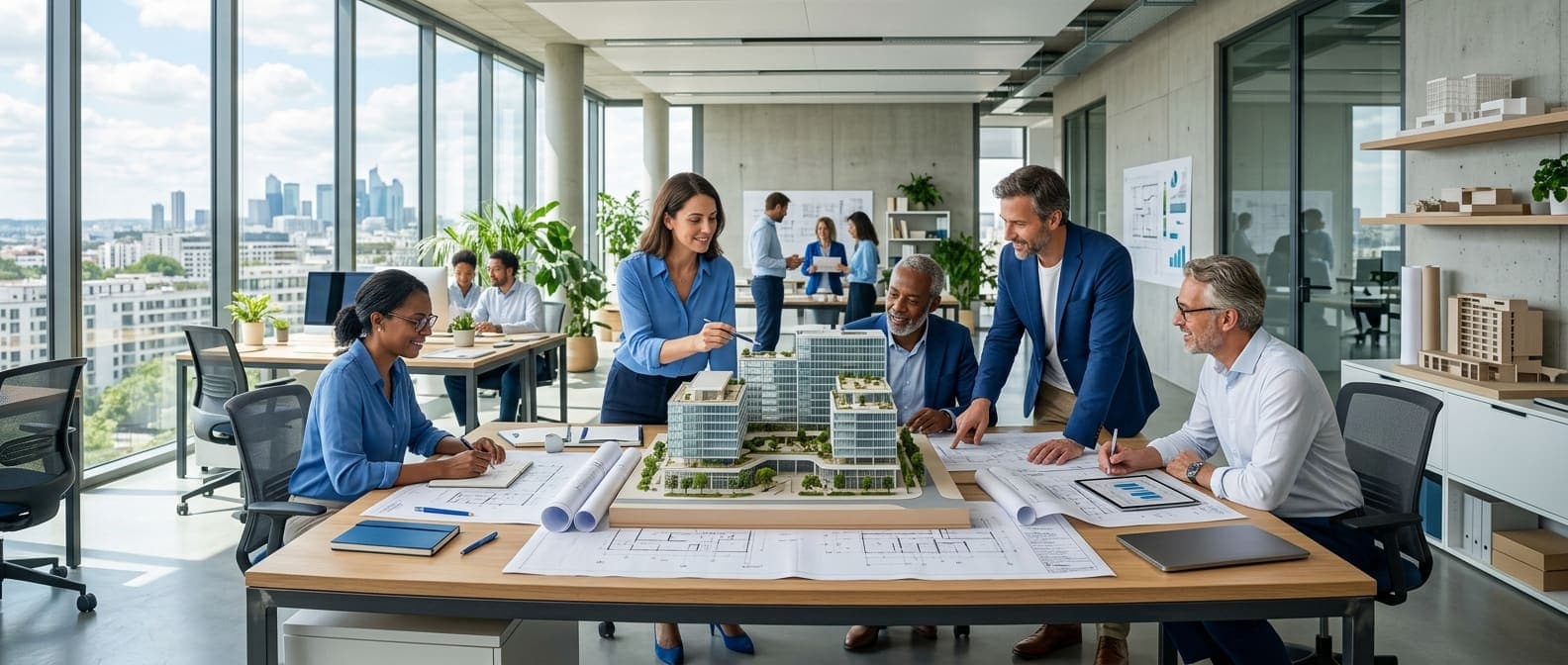 Plans et documents techniques sur un chantier